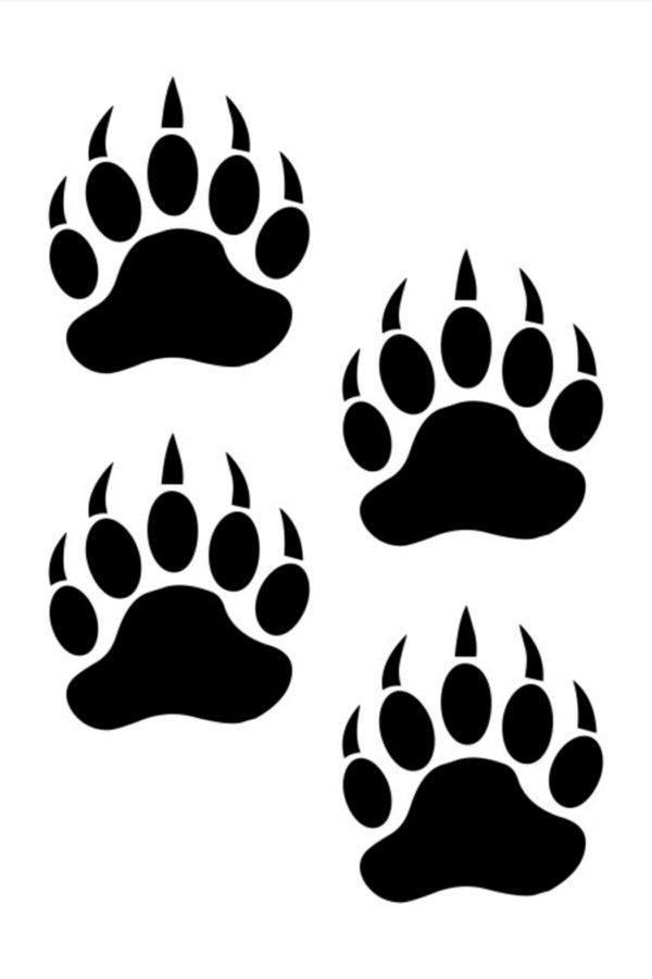 4 Adet Off Road Pençe Sticker Oto Sticker Siyah 10 Cm