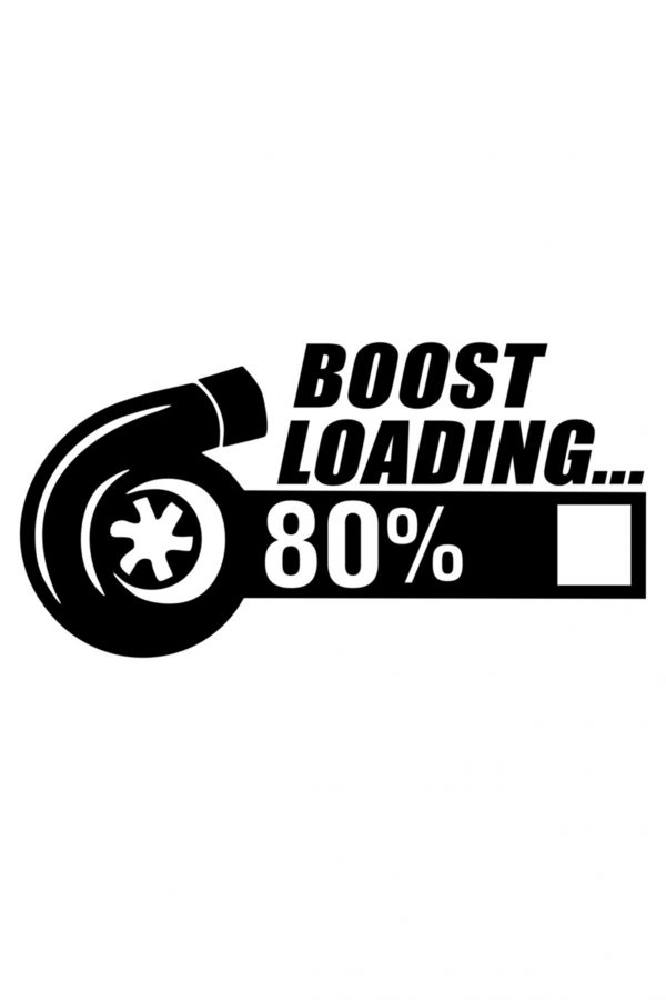 Boost Loading Oto Sticker Araba Cam Sticker Siyah 20 X 10 Cm