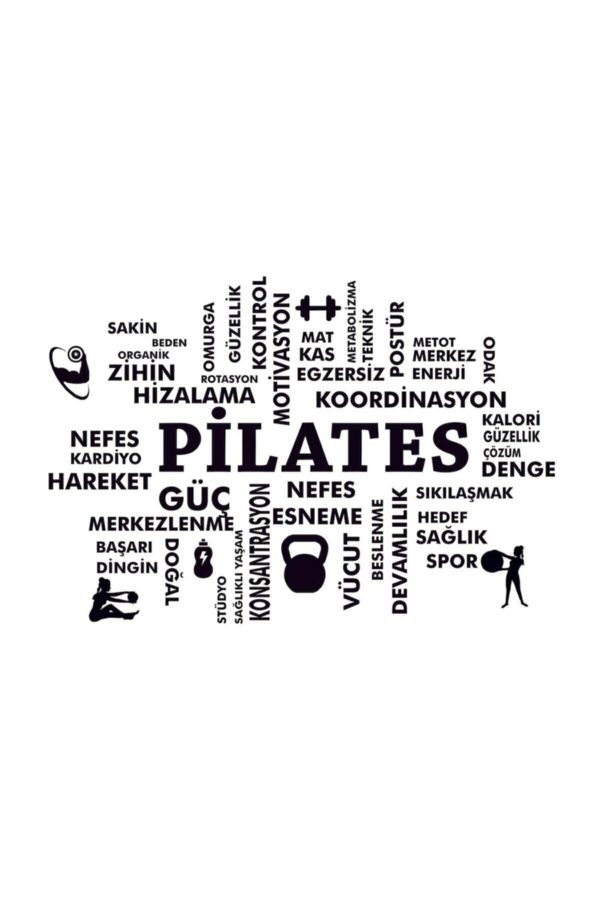Dev Pilates Duvar Sticker 120 X 85 cm