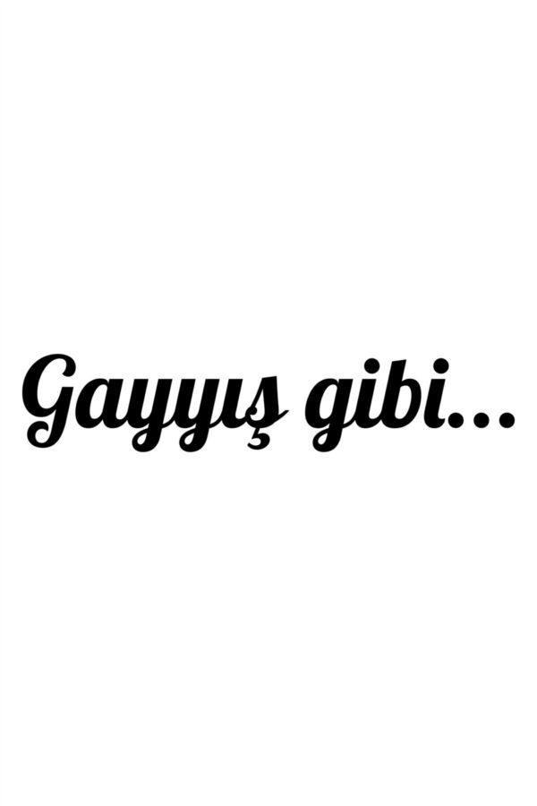 Gayyış Gibi Oto Sticker Araba Cam Sticker Siyah 20 X 4 Cm