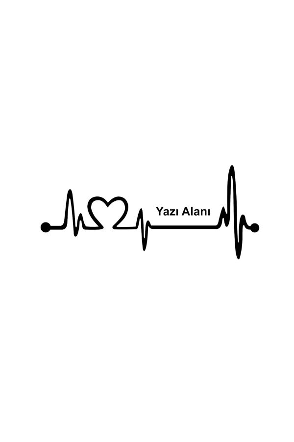 Kalp Nabız Atışı Oto Sticker Araba Sticker-oto sticker-araba sticker