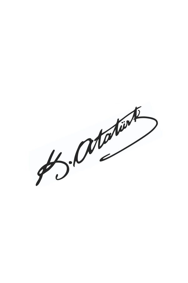 Mustafa Kemal Atatürk İmza – Araba Sticker - Oto Sticker - 20CM