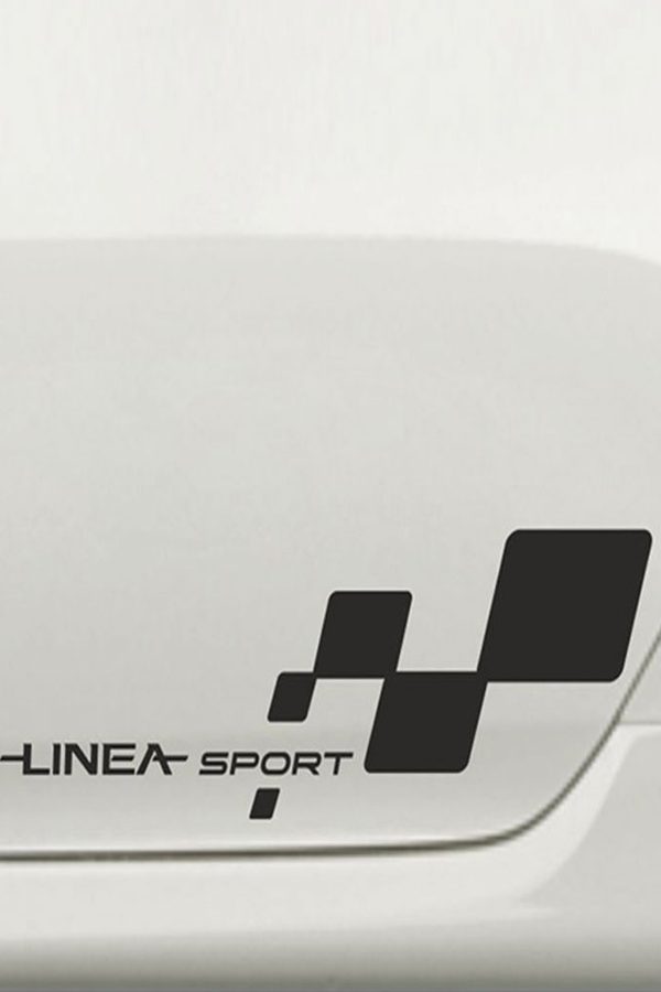 2 Adet Linea Sport Oto Sticker Araba Sticker - Oto Sticker - Araba Sticker - 30cm