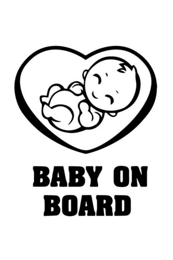 Baby On Board Sticker - Oto Sticker - Araba Sticker 20cm