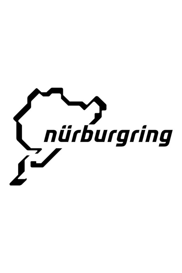 Oto Sticker Nürburgring Siyah - Oto Sticker - 20cm