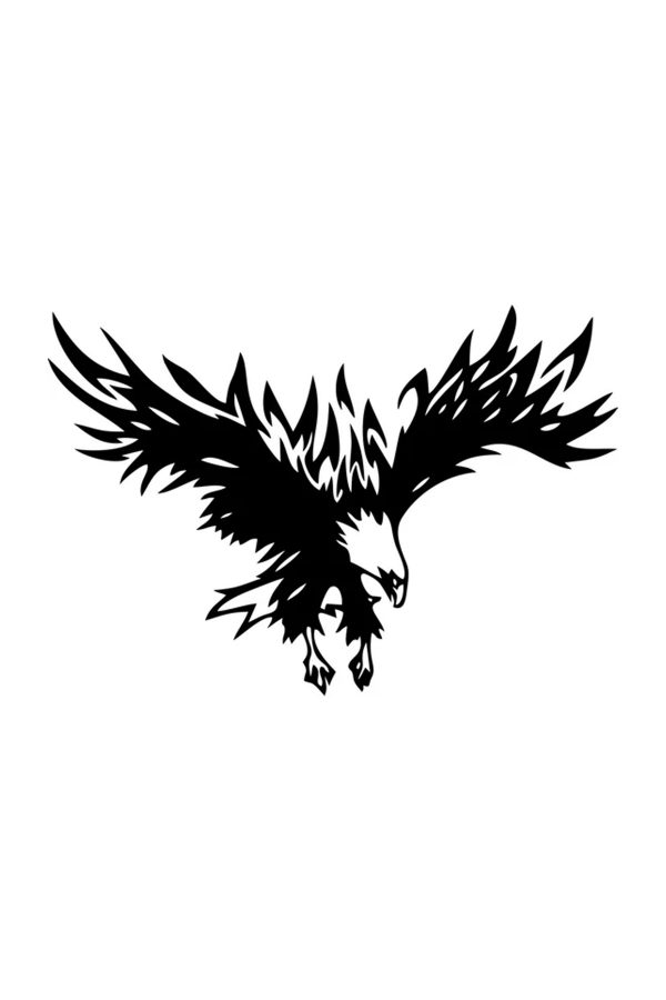 Tribal Kartal Oto Sticker - Oto Sticker - 40 x 28