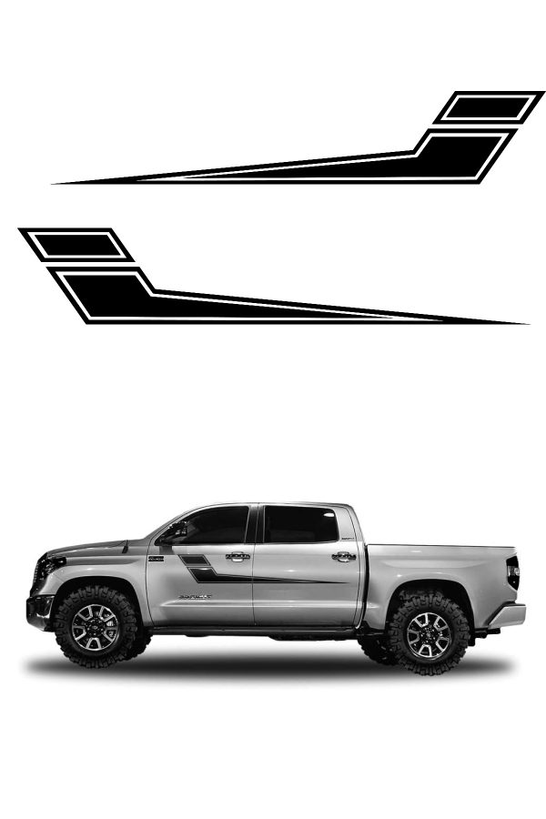 2 adet Off Road Yan Kapı - Şerit Sticker - Oto sticker 120x22cm