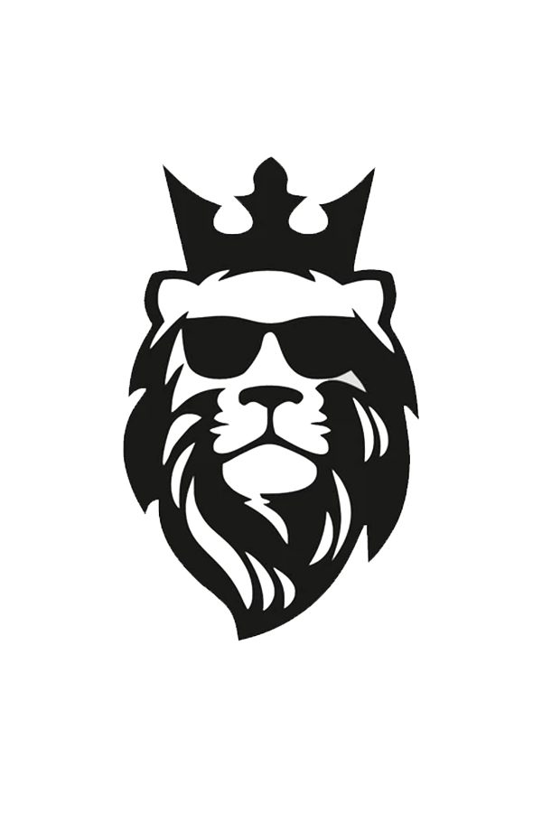 Aslan Kral Oto Sticker - Araba Sticker - 25x15cm