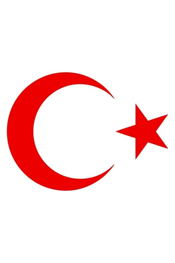 20 Cm Kırmızı Ay Yıldız Sticker Türk Bayrağı Sticker