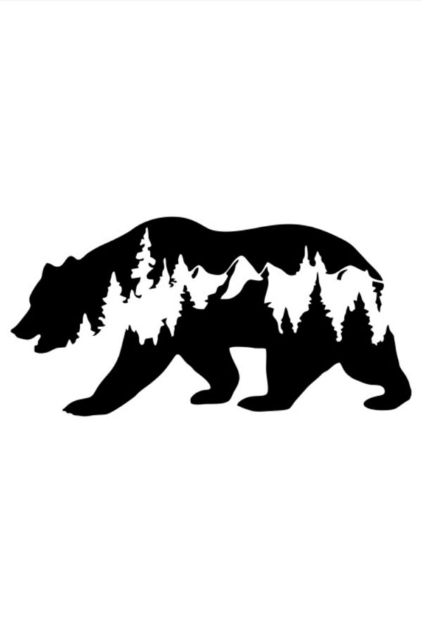 Ayı Off Road Bear Off Road Doğa Hayvan Oto Sticker Araba Cam 30 Cm