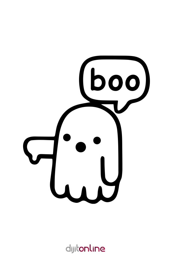 Ghost Hayalet Boo Sticker Oto Cam Sticker Araba Sticker 20x23 Cm
