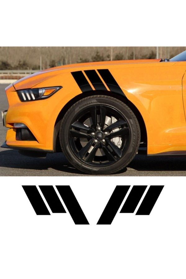 3lü Şerit Çamurtluk Sport Oto Sticker, Araba, Etiket, Modifiye, Tuning, Arma