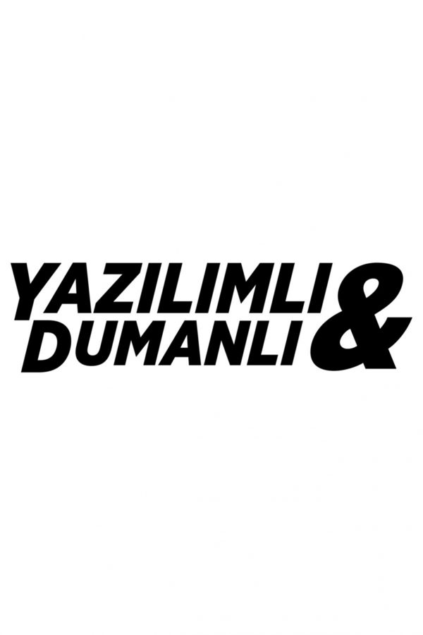 Yazılımlı Ve Dumanlı Oto Sticker Araba Cam Sticker 25 X 7 Cm