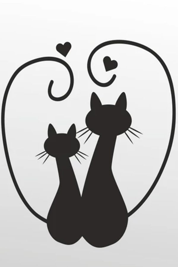 Folyo Sticker Kediler - Home Sticker - Duvar Sticker