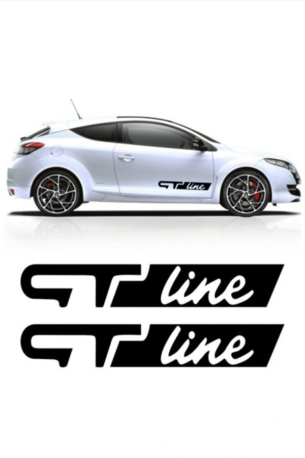 Gt Line Oto Sticker Araba Sticker Siyah 40 X 7 Cm 2 Adet