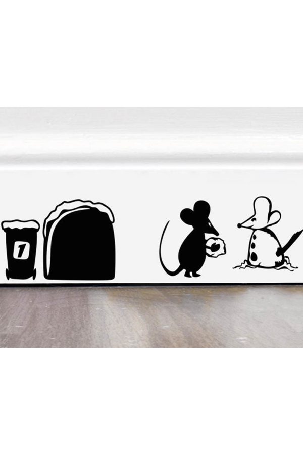 Kardan Fare Duvar Sticker - Home Sticker - Duvar Sticker