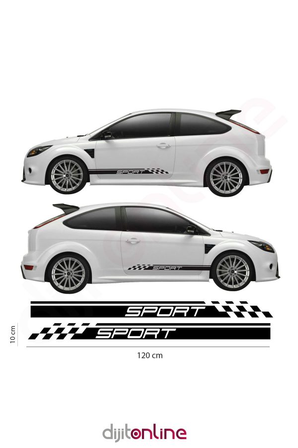2 Adet Sağ ve Sol - Marşpiyel Sticker - 10cm x120cm