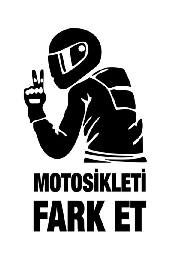 Motosikleti Fark Et Oto Araba Cam Motosiklet Sticker - 20x12cm