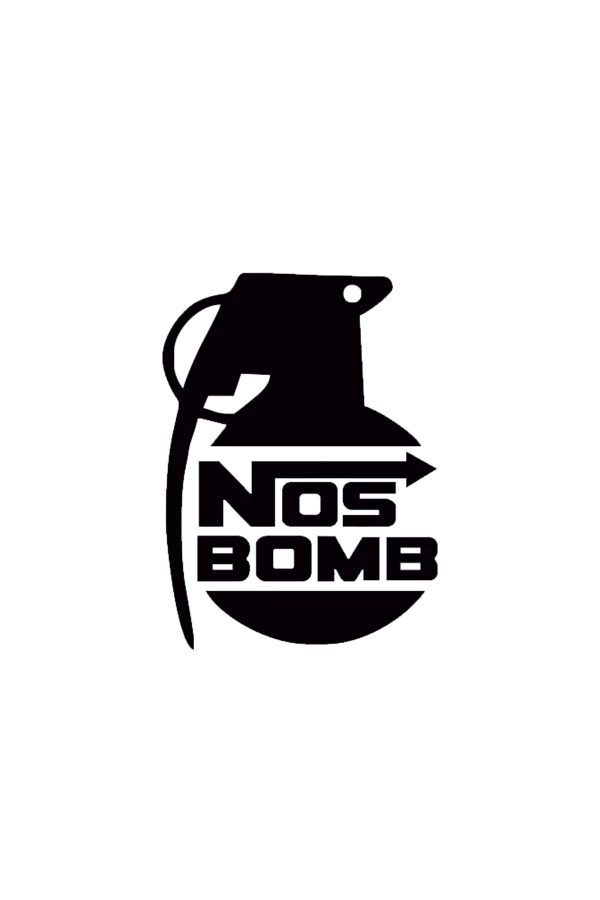 Nos Bomb Sticker - Oto Sticker - Araba Sticker - 15x11cm