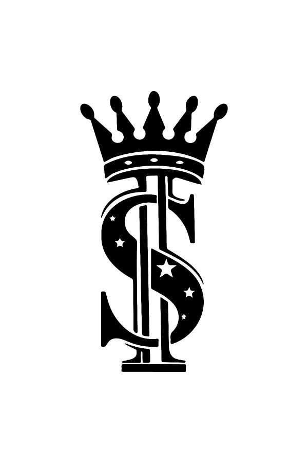 Kral Dolar İşareti Oto Sticker 20X12cm