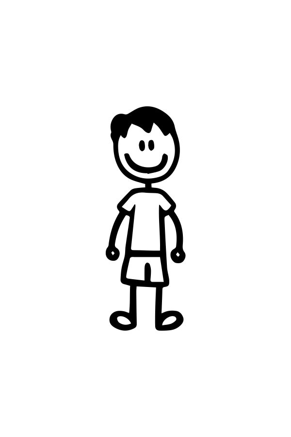 Gülen Çocuk - Oto Sticker - Araba Sticker 20cm
