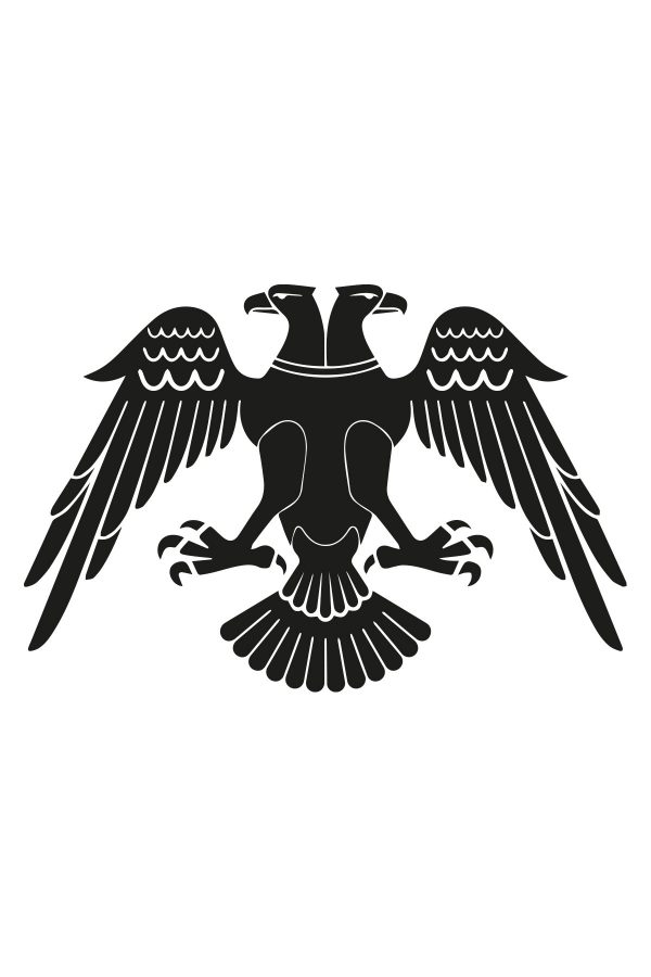 Çift Başlı Kartal - Oto Sticker - Araba Sticker 30cm