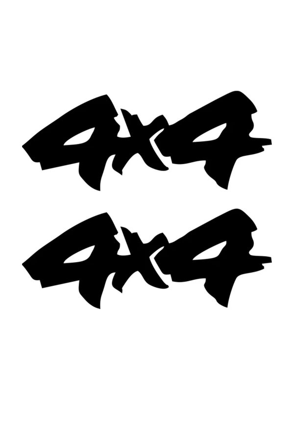 2'li 4x4 Off Road Sticker - Oto Sticker - Araba Sticker 30x12cm