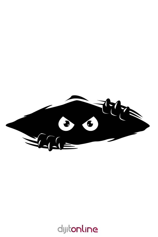 Bagajdan Bakan Canavar - Oto Sticker - 30cm