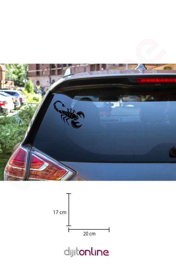 Arka Cam Sticker - Oto Sticker - Araba Sticker 17x20 Cm