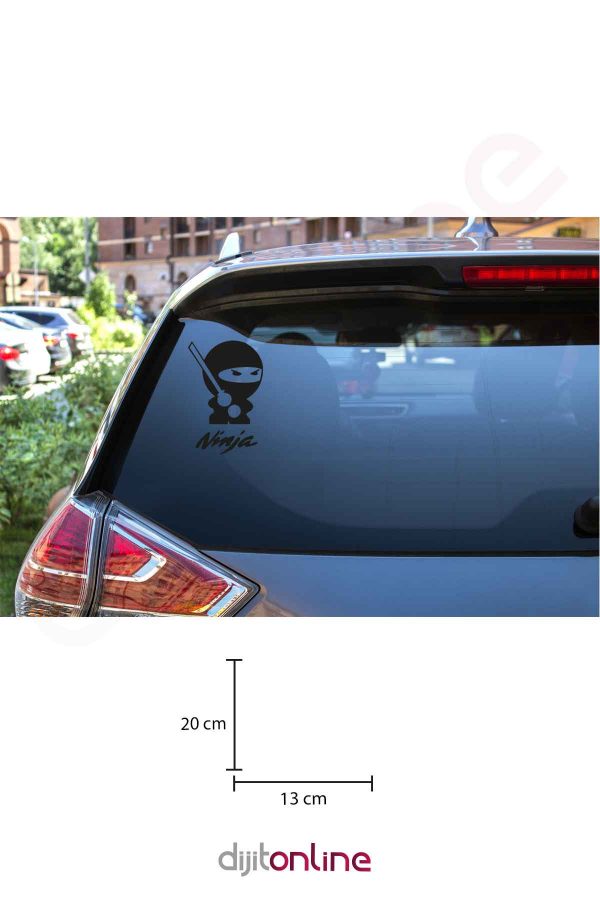 Arka Cam Sticker - Oto Sticker - Araba Sticker 20x13 Cm