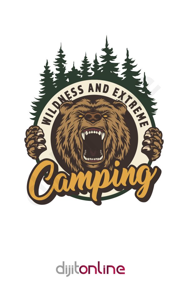 Ayı Off Road Kamp Adventure Sticker Off Road Sticker 15 X 18 Cm