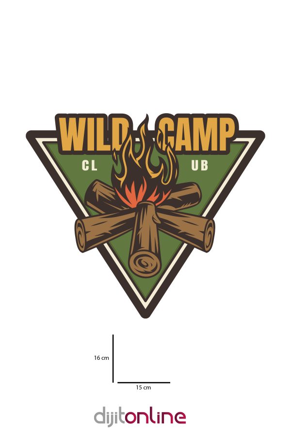 Off Road Camping Kamp Offroad Sticker Ateş Fire Adventure 17 X 15 Cm