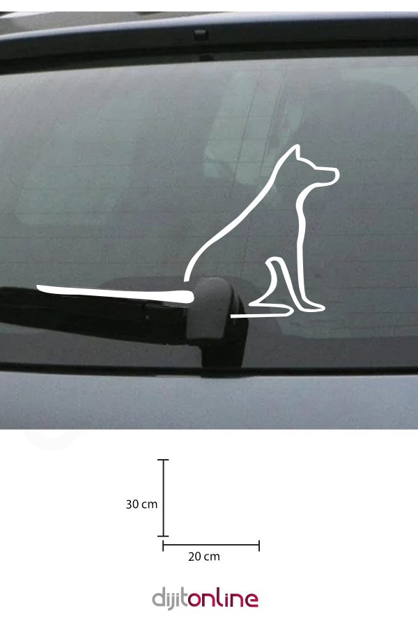 Arka Cam - Kurt - Oto Sticker 30 cm