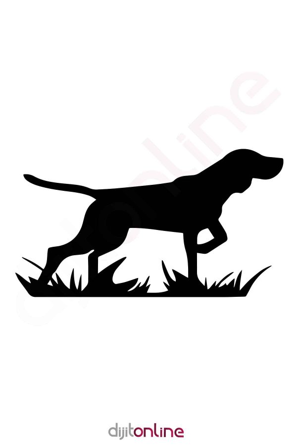 Avcı Av Köpeği Oto Araba Sticker 20x12Cm