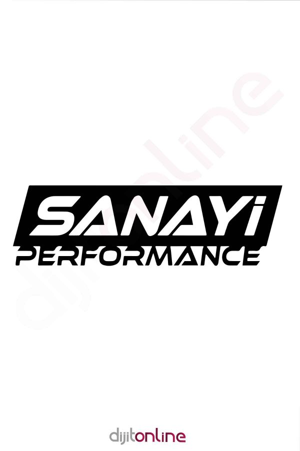 Sanayi Performance Oto Sticker Araba Cam Sticker 40x11Cm