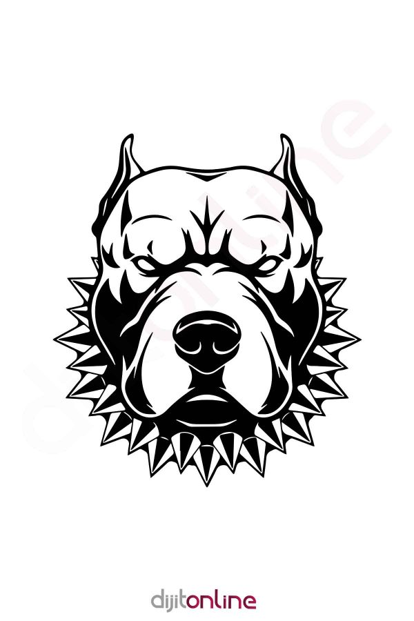 Pitbull Sticker Araba Sticker Oto Sticker 17x20Cm