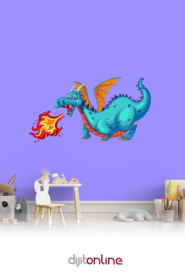 Dragon Sticker - Çocuk Odası Sticker - 80x42cm