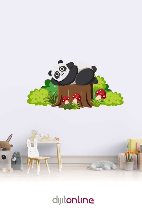 Panda Sticker - Çocuk Odası - 100x50cm