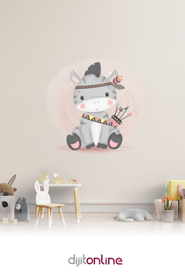 Sevimli Hayvancık - Çocuk Odası Sticker - 80x80cm