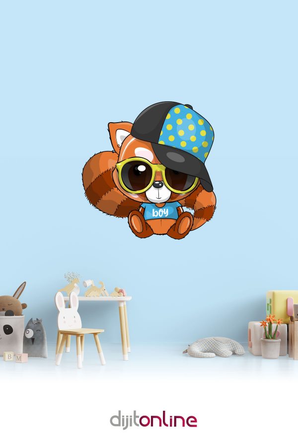 Sevimli Pandacık Sticker - Çocuk Odası Sticker - 90x92cm