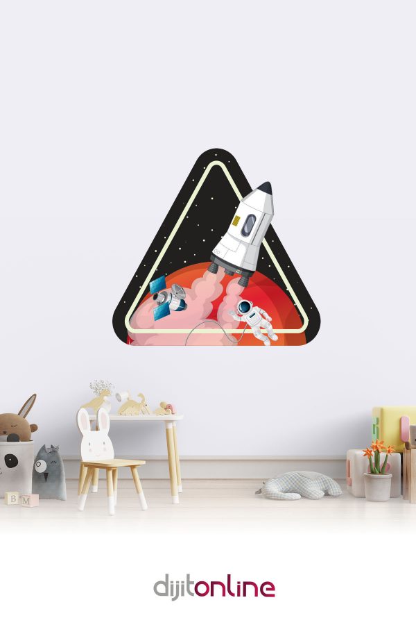 Uzay Mekiği - Duvar Sticker - 80x70cm