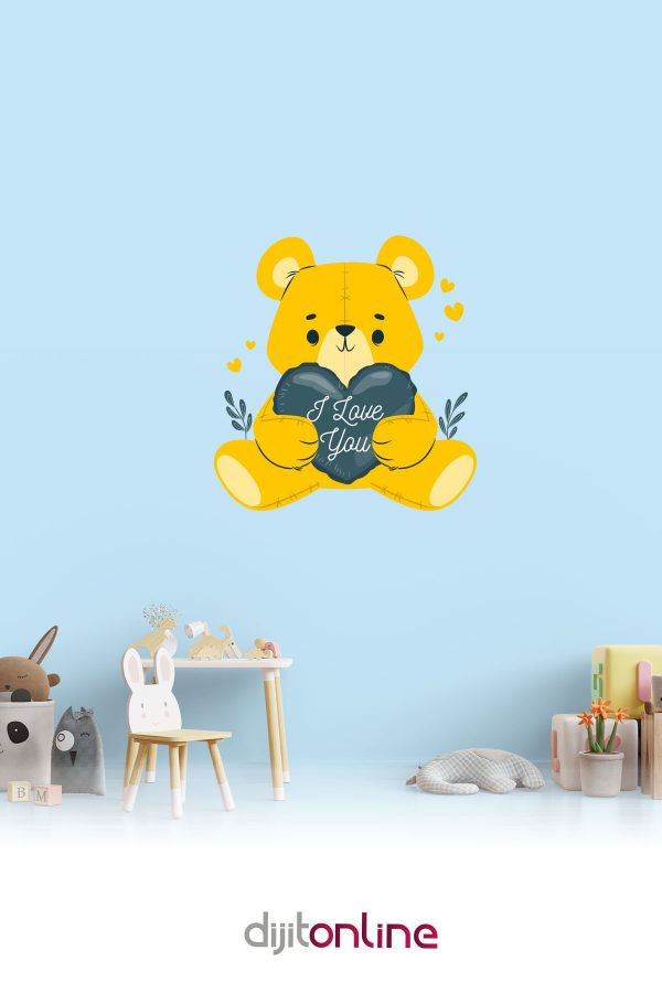 Ayı Sticker - Çocuk Odası Sticker - 70x73cm