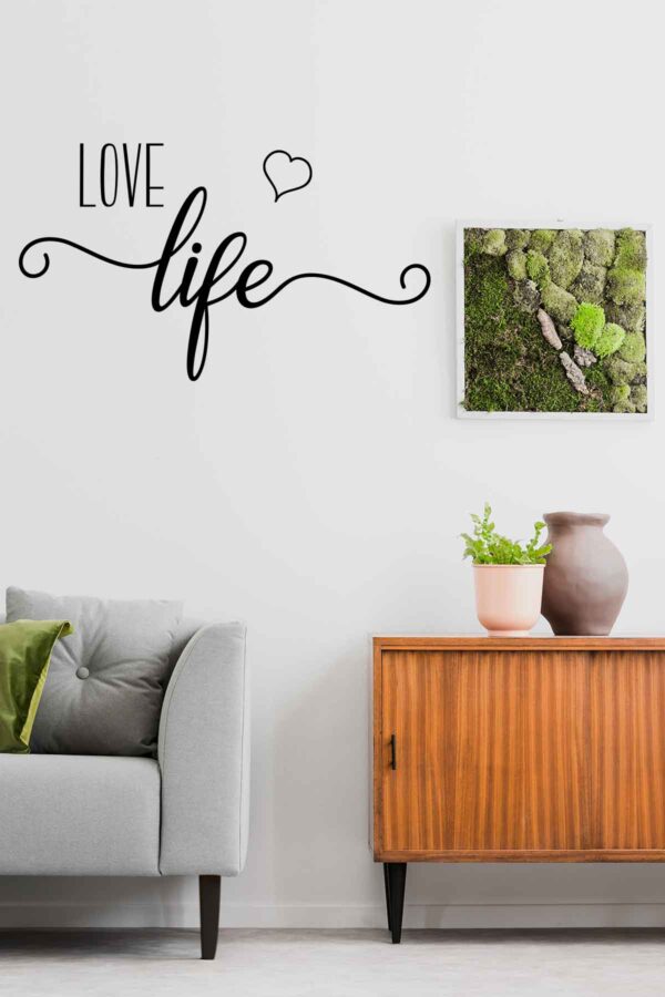 Duvar Sticker - Love Lİfe Sticker - 110x63 Cm