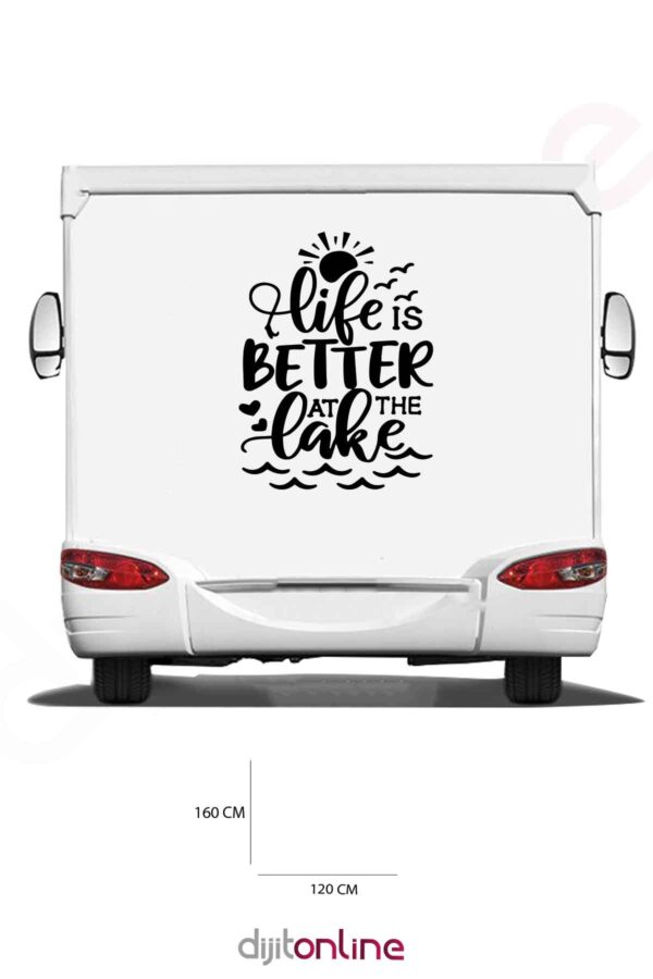 Karavan Sticker - Güneş Sticker - Dalga Sticker - 120x160 Cm