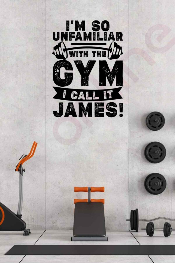 Spor Salonu Duvar Sticker - Fitness Sticker - Dekoratif Sticker - Gym Sticker - 88x120 Cm