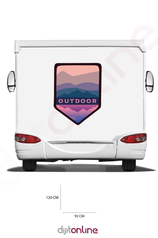 Karavan Baskı Sticker - Doğa ve Manzara Sticker - 92x120 Cm