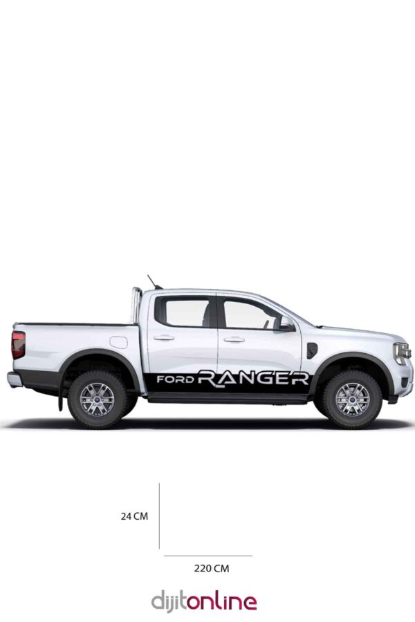 2 Adet - Ranger Sticker - Off Road ve Pickup Sticker - 220x24 Cm